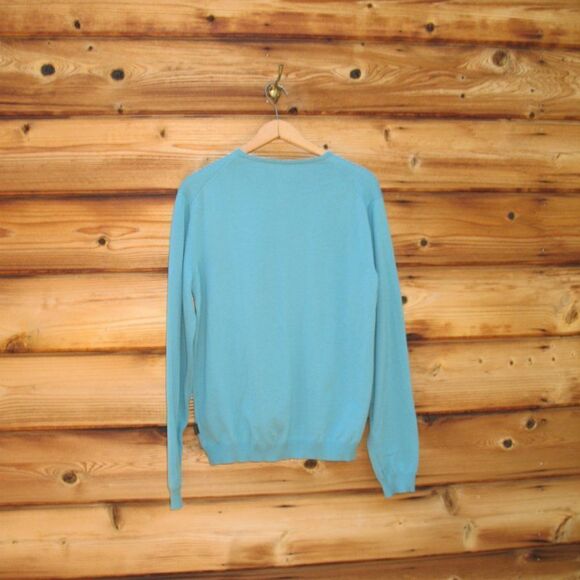 Hugo Boss Mens Green Cotton Sweater Pullover Sweater - Picture 5 of 8